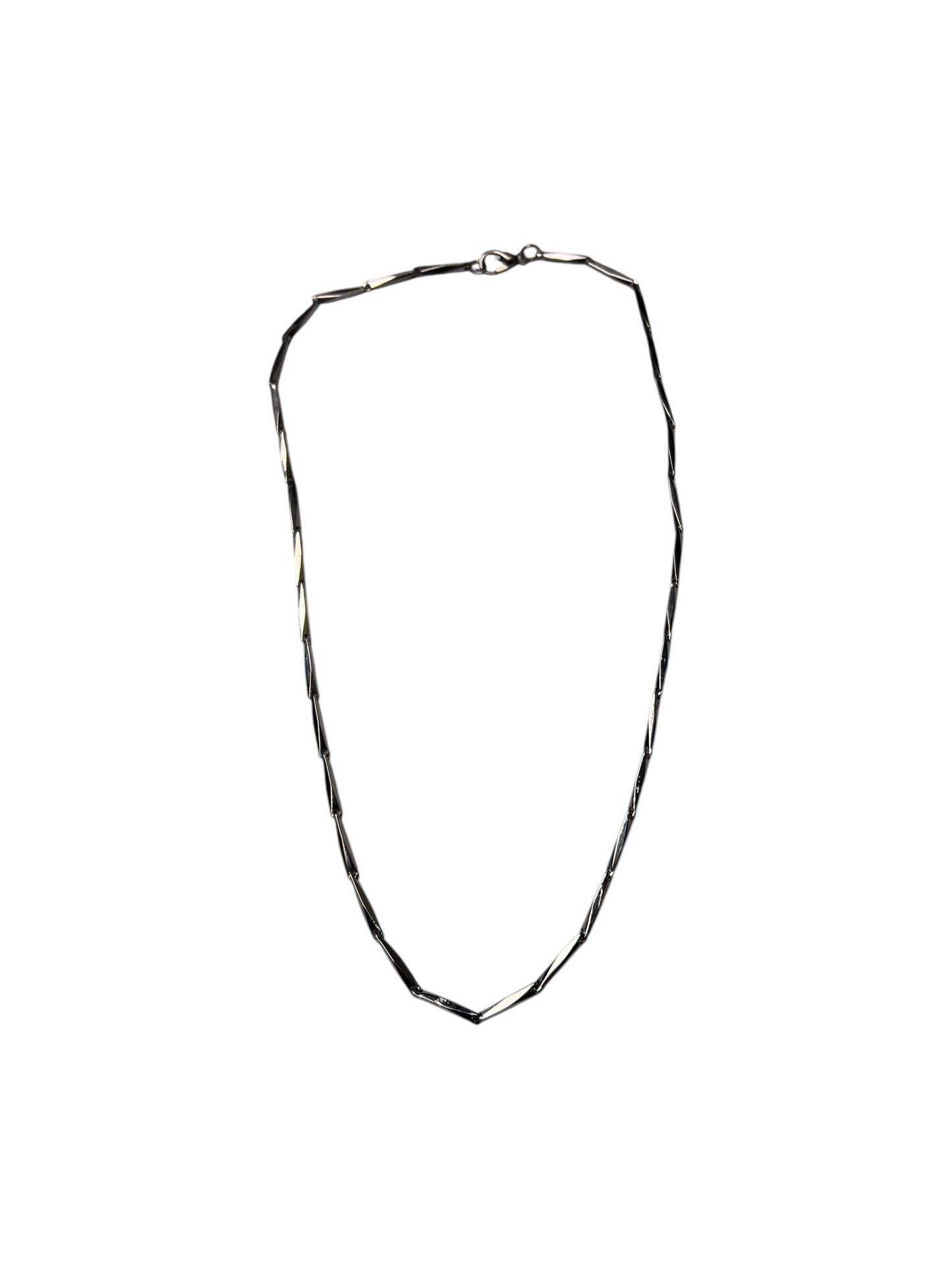 Silver Twisted Barrel Link Chain for Men