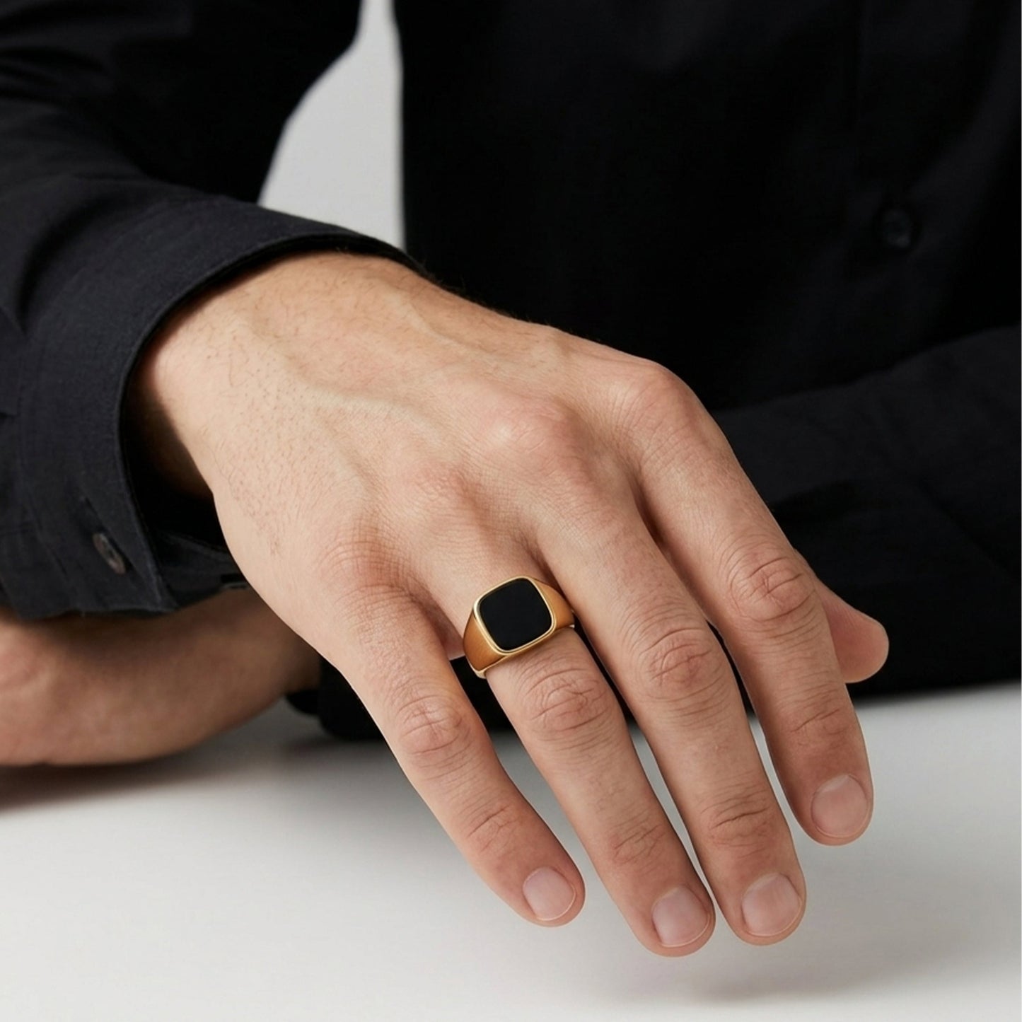 Carnelian Gemstone Signet Ring