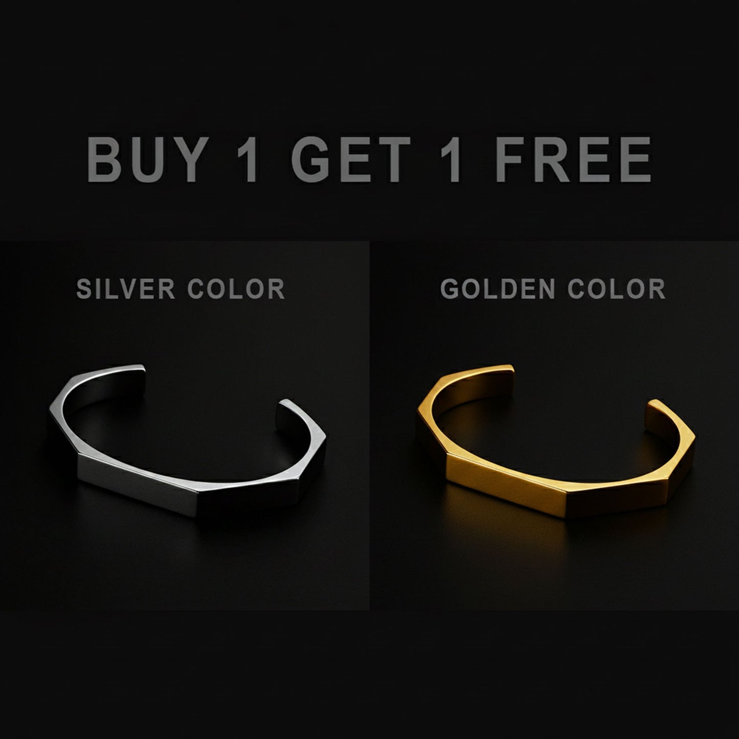 Titan Hex™ Stainless Steel Bracelet – Bold & Modern Design