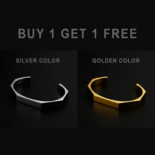 Titan Hex™ Stainless Steel Bracelet – Bold & Modern Design