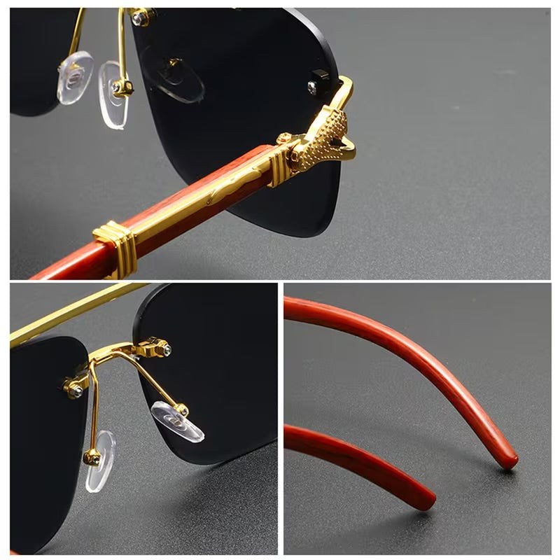 New Leopard-Head Glasses with Grain Glasses