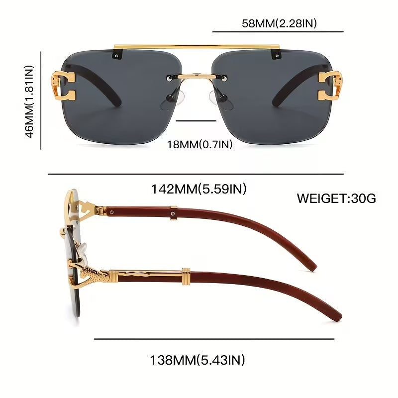 New Leopard-Head Glasses with Grain Glasses