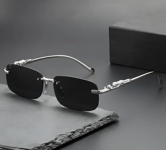 Luxury Retro Gradient Leopard Head Fashion Glasses for Men