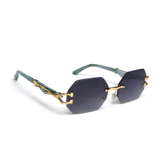 Men's Vintage Fashion Glasses with -Glare & Wood Grain Frame