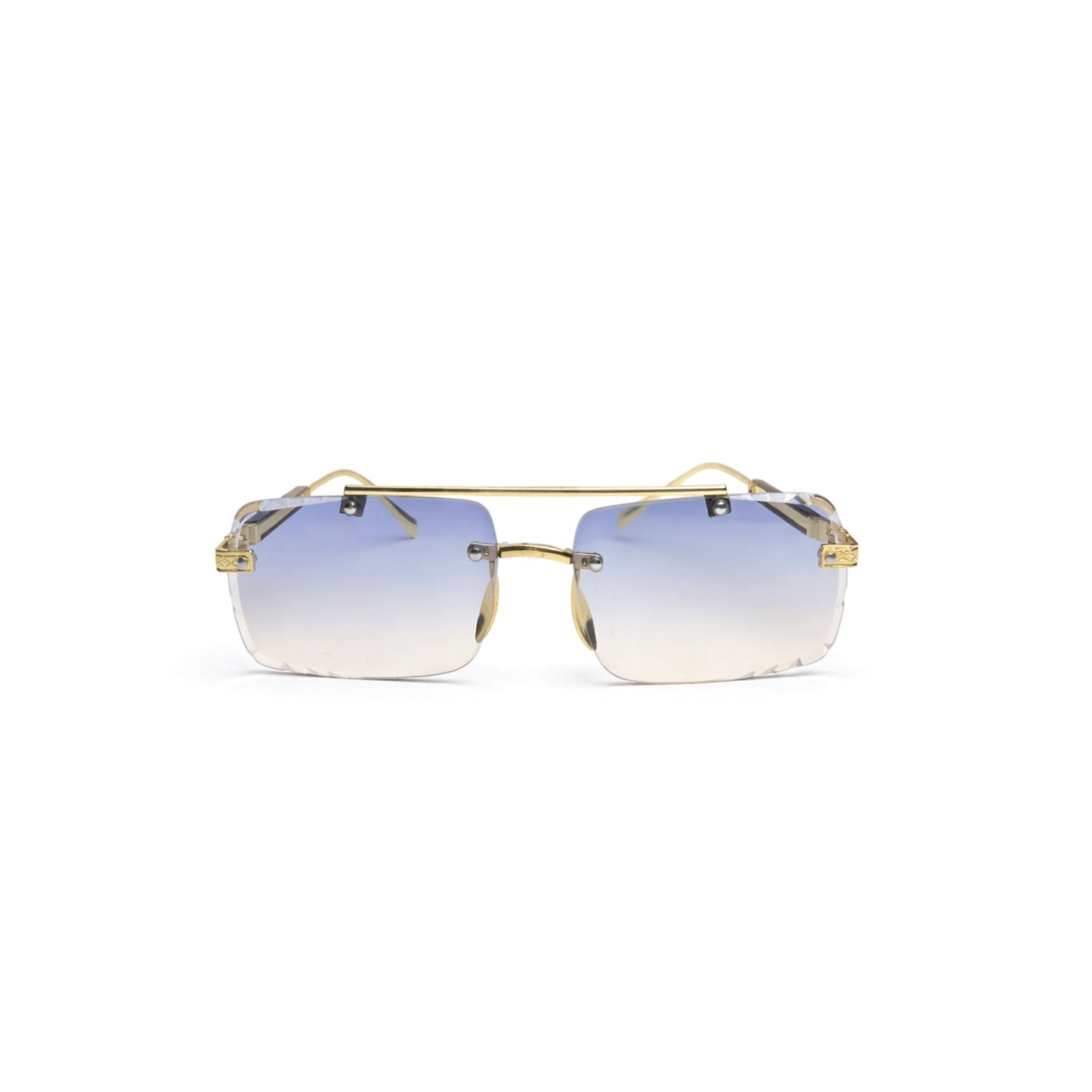 EdgeCraft Dual-Bridge Rimless Sunglasses