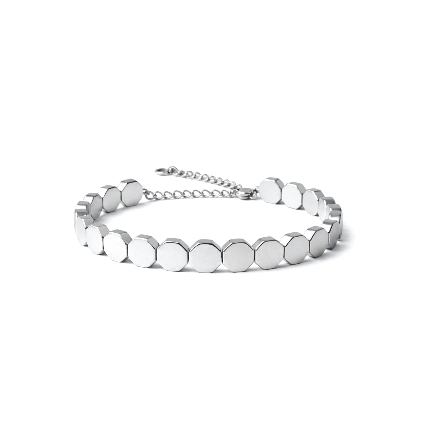 Metallic Octalink + Hexa Bracelet
