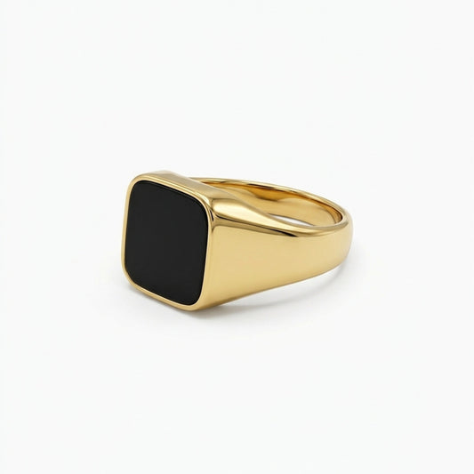 Carnelian Gemstone Signet Ring