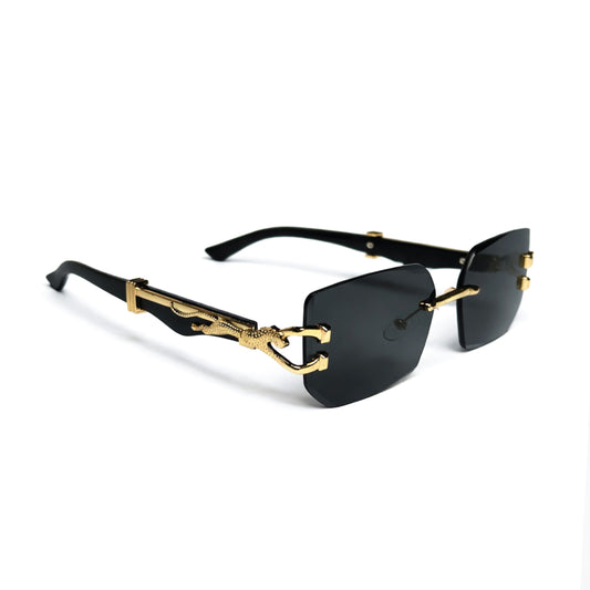 Men's Vintage Fashion Glasses with -Glare & Wood Grain Frame