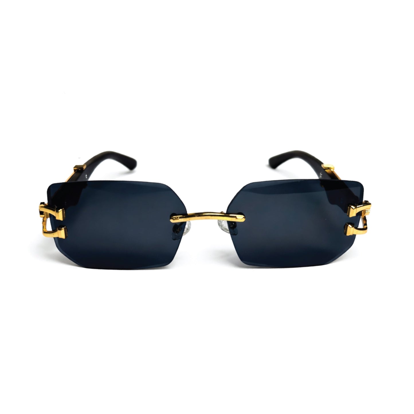 Men's Vintage Fashion Glasses with -Glare & Wood Grain Frame