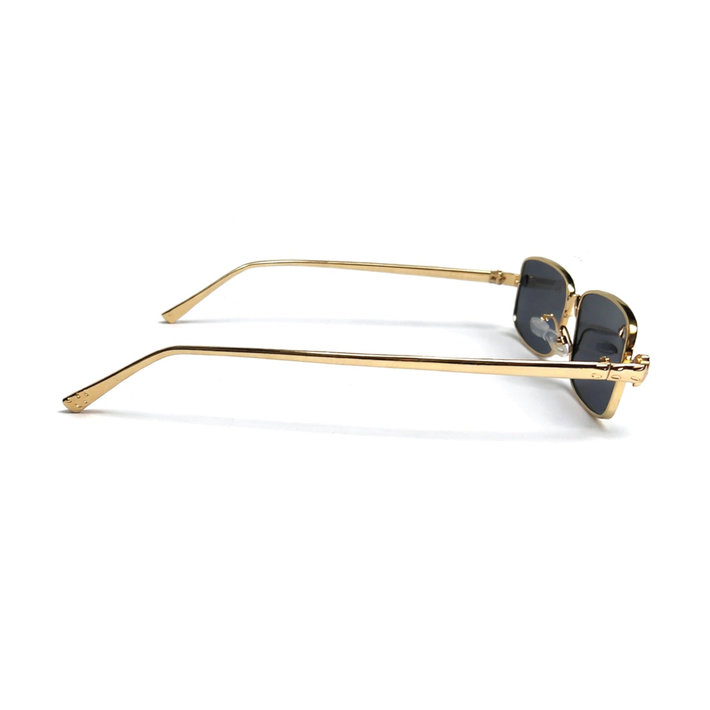 Vintage Square Glasses, Copper Metal Texture