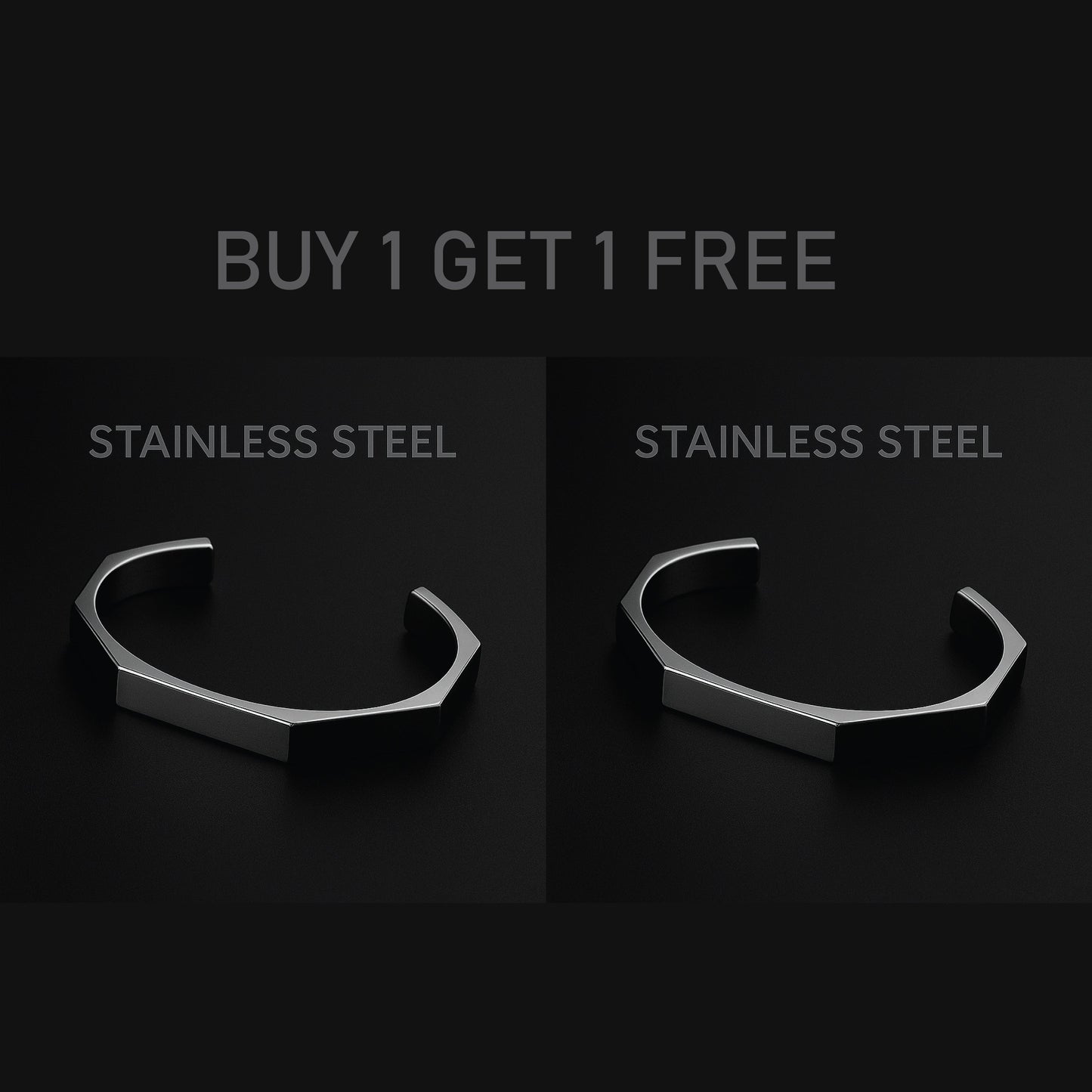 Titan Hex™ Stainless Steel Bracelet – Bold & Modern Design